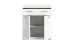 Unterschrank SCHLOONSEE, Breite 74cm, 2 Tür, 1 Schubkasten, 2 Fächer, MDF-Front in verschiedenen Farben erhältlich, Badmöbel, Badschrank, Kommode, Bad Schloonsee