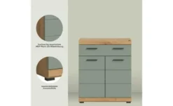 Unterschrank SCHLOONSEE, Breite 74cm, 2 Tür, 1 Schubkasten, 2 Fächer, MDF-Front in verschiedenen Farben erhältlich, Badmöbel, Badschrank, Kommode, Bad Schloonsee