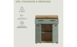 Unterschrank SCHLOONSEE, Breite 74cm, 2 Tür, 1 Schubkasten, 2 Fächer, MDF-Front in verschiedenen Farben erhältlich, Badmöbel, Badschrank, Kommode, Bad Schloonsee