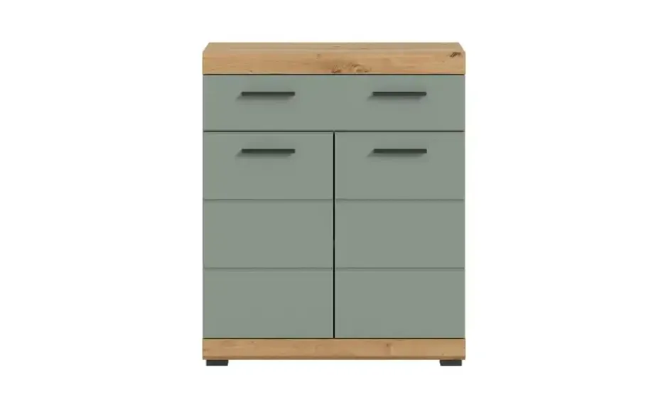 Unterschrank SCHLOONSEE, Breite 74cm, 2 Tür, 1 Schubkasten, 2 Fächer, MDF-Front in verschiedenen Farben erhältlich, Badmöbel, Badschrank, Kommode, Bad Schloonsee