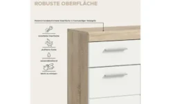 Unterschrank SCHLOONSEE, Breite 74cm, 2 Tür, 1 Schubkasten, 2 Fächer, MDF-Front in verschiedenen Farben erhältlich, Badmöbel, Badschrank, Kommode, Bad Schloonsee