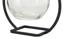 Vase mit Metallständer