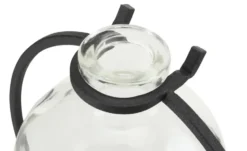 Vase mit Metallständer