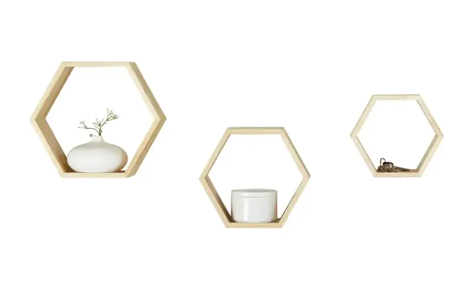 Wandregal 3er-Set