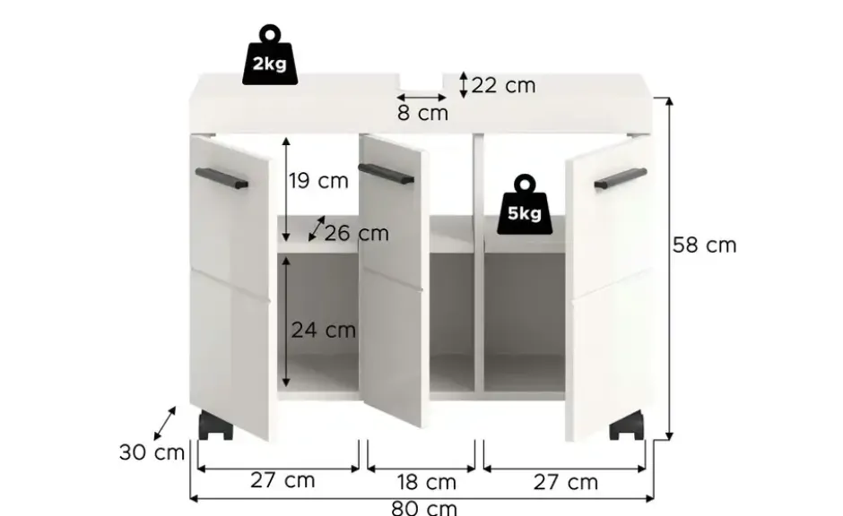 Waschbeckenunterschrank