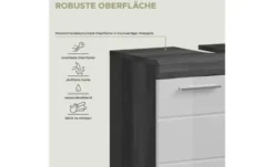 Waschbeckenunterschrank SCHLOONSEE, Breite 60cm, 2 Schubkästen, mit Siphonausschnitt, MDF-Front in verschiedenen Farben erhältlich, Badmöbel, Badschrank, Kommode, Bad Schloonsee