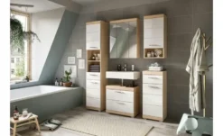 Waschbeckenunterschrank SCHLOONSEE, Breite 60cm, 2 Schubkästen, mit Siphonausschnitt, MDF-Front in verschiedenen Farben erhältlich, Badmöbel, Badschrank, Kommode, Bad Schloonsee