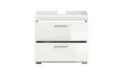 Waschbeckenunterschrank SCHLOONSEE, Breite 60cm, 2 Schubkästen, mit Siphonausschnitt, MDF-Front in verschiedenen Farben erhältlich, Badmöbel, Badschrank, Kommode, Bad Schloonsee