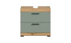 Waschbeckenunterschrank SCHLOONSEE, Breite 60cm, 2 Schubkästen, mit Siphonausschnitt, MDF-Front in verschiedenen Farben erhältlich, Badmöbel, Badschrank, Kommode, Bad Schloonsee