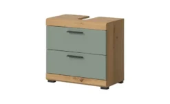 Waschbeckenunterschrank SCHLOONSEE, Breite 60cm, 2 Schubkästen, mit Siphonausschnitt, MDF-Front in verschiedenen Farben erhältlich, Badmöbel, Badschrank, Kommode, Bad Schloonsee