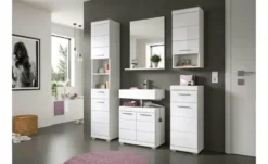 Waschbeckenunterschrank SCHLOONSEE, Breite 60cm, 2 Tür, 2 Fächer, mit Siphonausschnitt, MDF-Front in verschiedenen Farben erhältlich, Badmöbel, Badschrank, Kommode, Bad Schloonsee