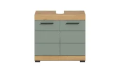 Waschbeckenunterschrank SCHLOONSEE, Breite 60cm, 2 Tür, 2 Fächer, mit Siphonausschnitt, MDF-Front in verschiedenen Farben erhältlich, Badmöbel, Badschrank, Kommode, Bad Schloonsee