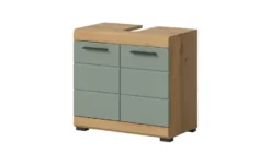 Waschbeckenunterschrank SCHLOONSEE, Breite 60cm, 2 Tür, 2 Fächer, mit Siphonausschnitt, MDF-Front in verschiedenen Farben erhältlich, Badmöbel, Badschrank, Kommode, Bad Schloonsee
