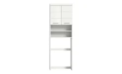 Waschmaschinenumbauschrank SCHLOONSEE, Breite 63cm, für Waschmaschine & Trockner, 2 Türen, MDF-Front in verschiedenen Farben, Überbauschrank, Umbauschrank, Badschrank Schloonsee