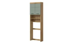 Waschmaschinenumbauschrank SCHLOONSEE, Breite 63cm, für Waschmaschine & Trockner, 2 Türen, MDF-Front in verschiedenen Farben, Überbauschrank, Umbauschrank, Badschrank Schloonsee