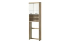 Waschmaschinenumbauschrank SCHLOONSEE, Breite 63cm, für Waschmaschine & Trockner, 2 Türen, MDF-Front in verschiedenen Farben, Überbauschrank, Umbauschrank, Badschrank Schloonsee