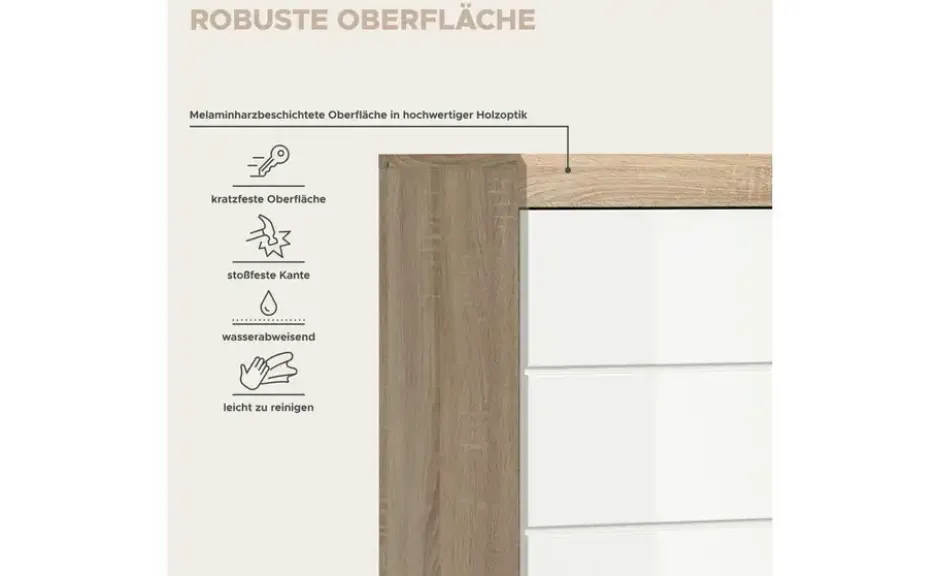 Waschmaschinenumbauschrank SCHLOONSEE, Breite 63cm, für Waschmaschine & Trockner, 2 Türen, MDF-Front in verschiedenen Farben, Überbauschrank, Umbauschrank, Badschrank Schloonsee