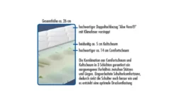 7-Zonen Kaltschaummatratze Coccole Luxus KS